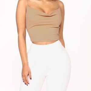 Nude Tank Crop Top